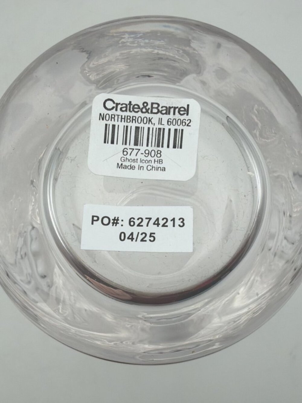 Crate & Barrel Ghost High Ball Icon Juice Glass New Set of 2 - Picture 3 of 3